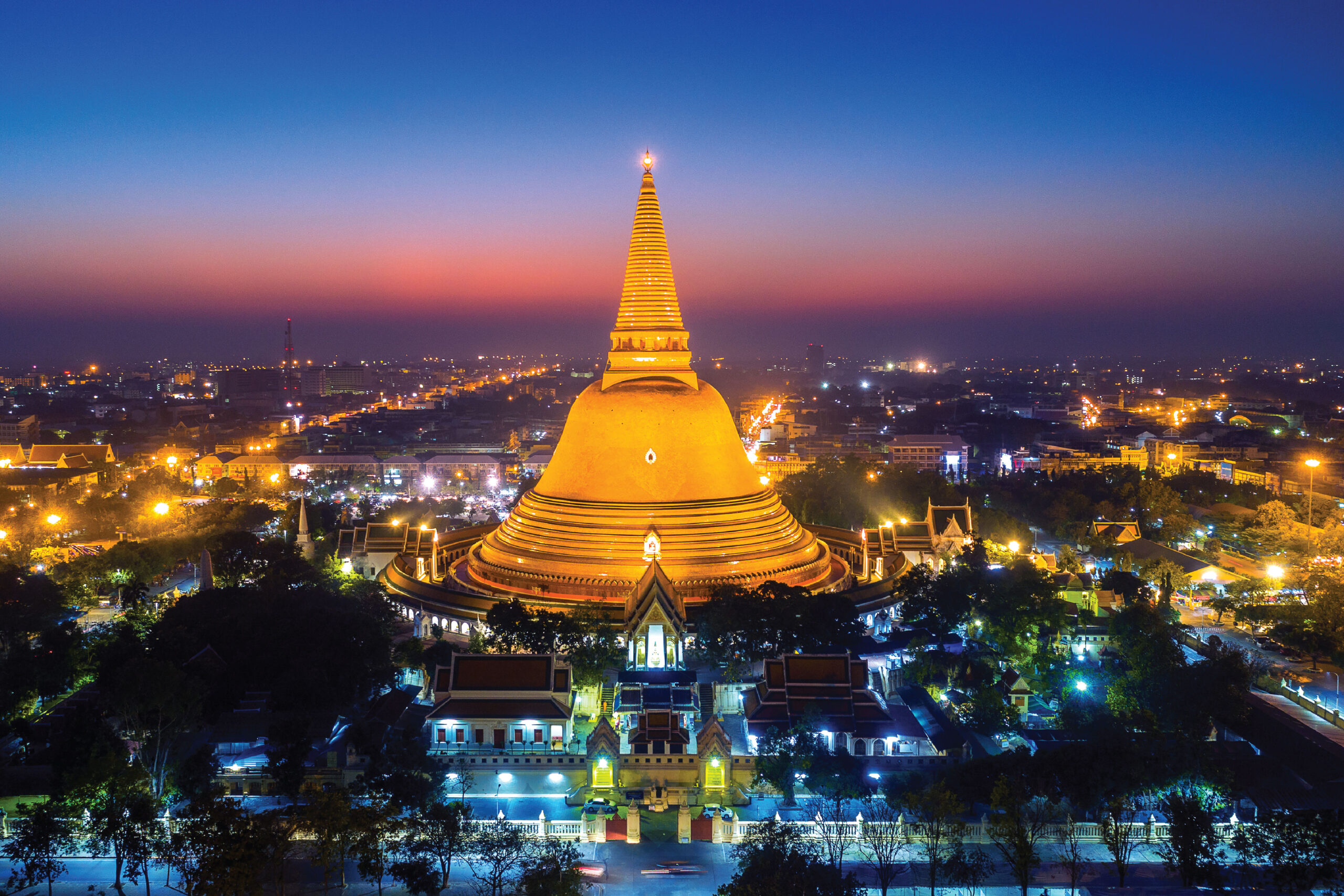 The Phra Pathommachedi, a Massive Pagoda in Nakhon Pathom