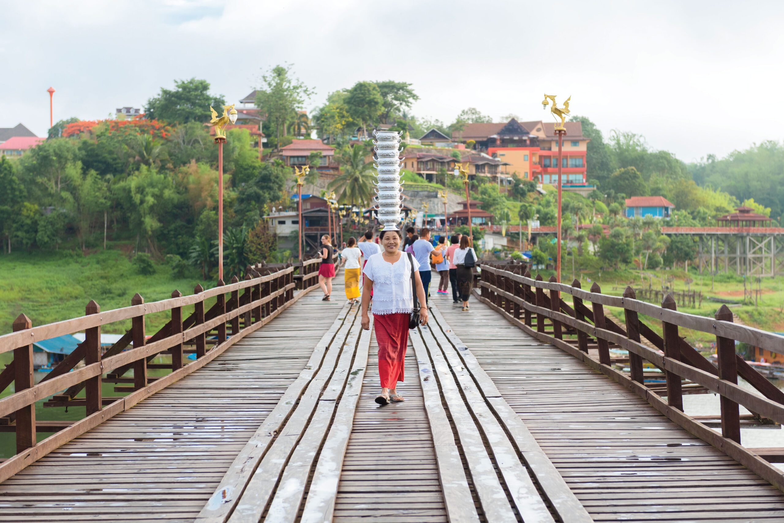 The Thai-Mon Wooden Bridge