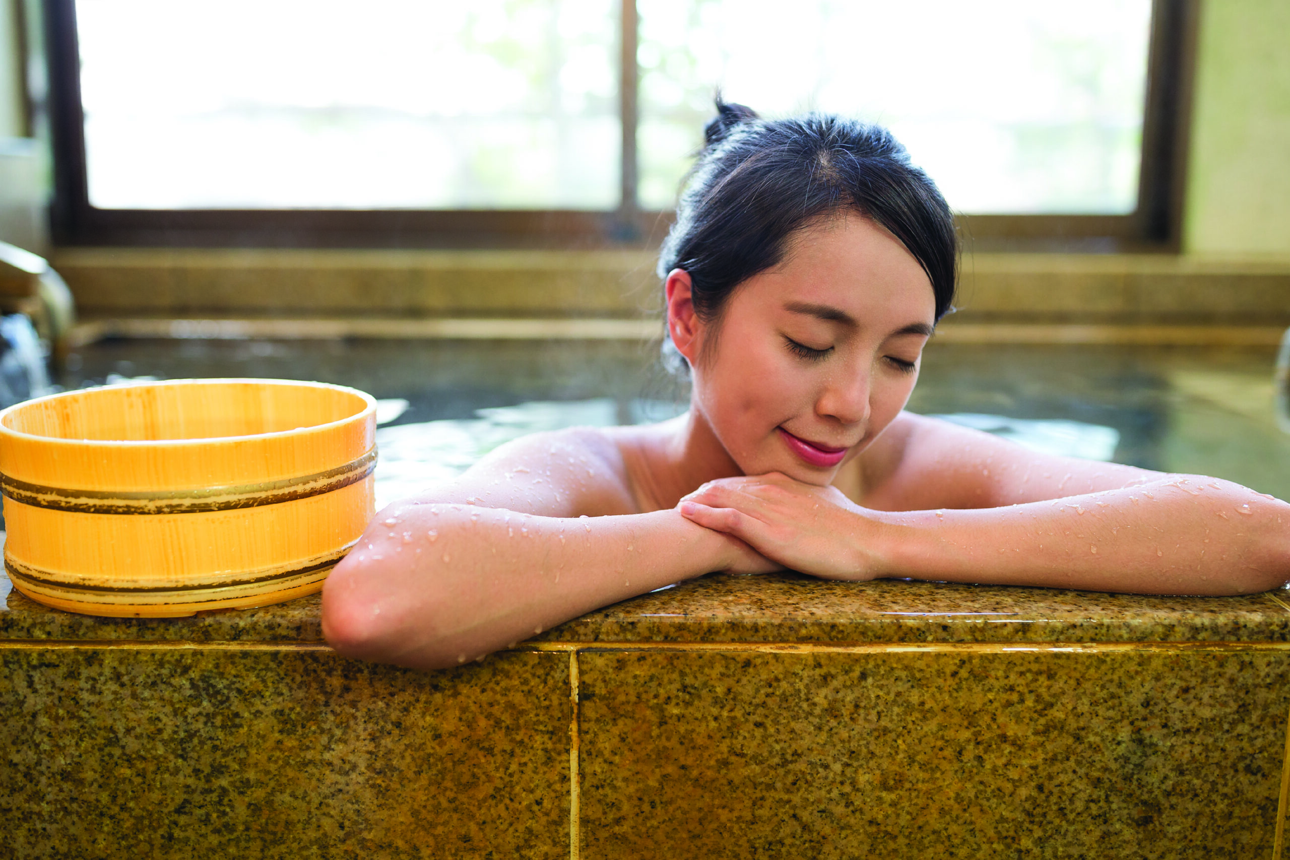 The Process of Soaking in An Onsen