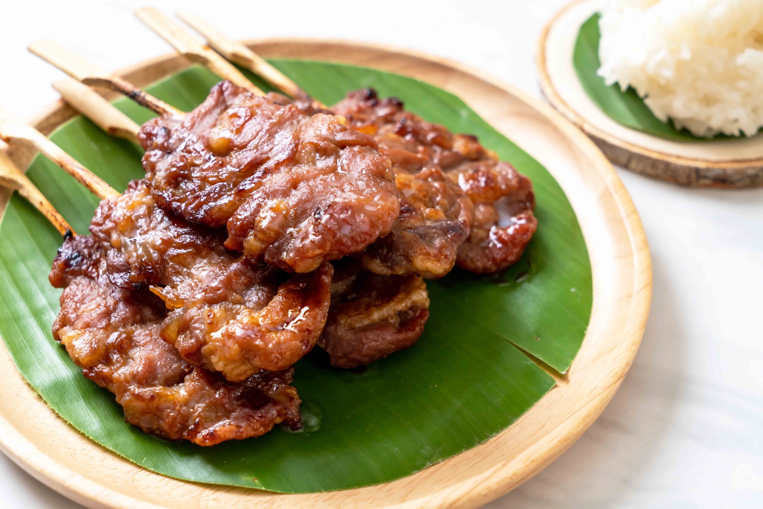 2. Grilled Pork with Sticky Rice